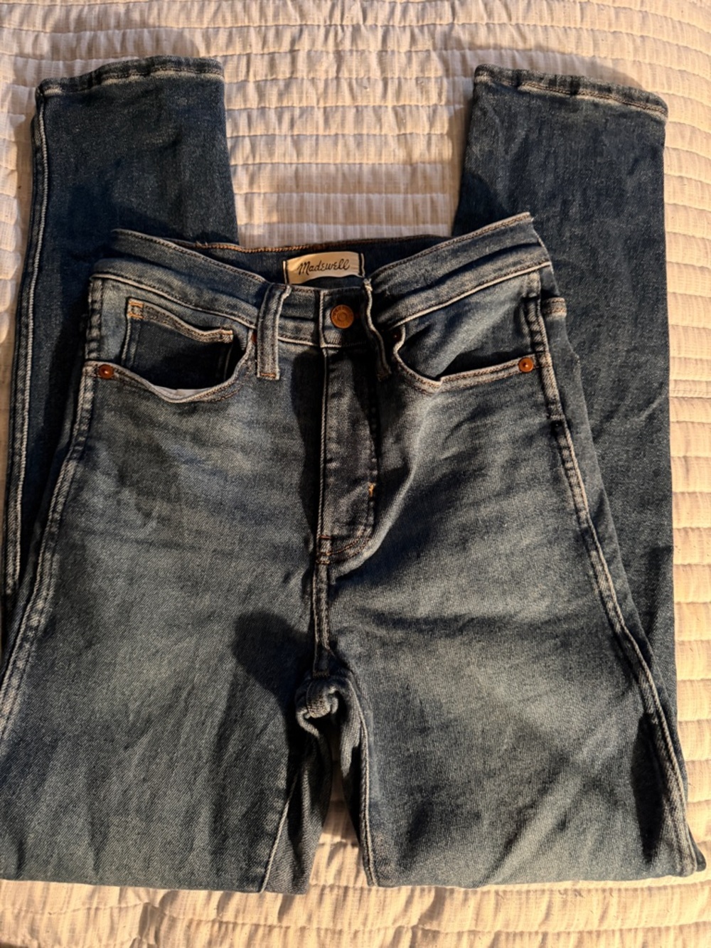Madewell Womens  Classic Blue Denim Jeans